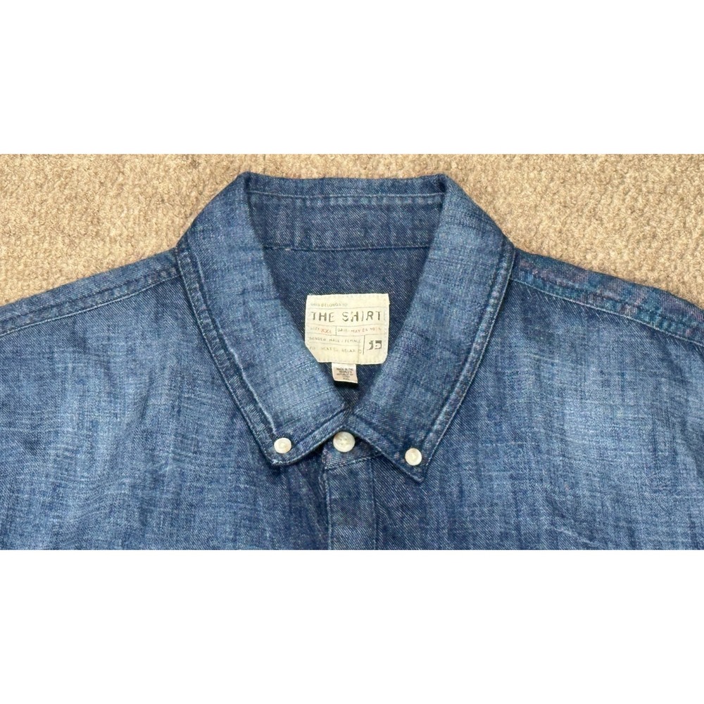 Joe's Jeans The Shirt Long Sleeve Button Up Men's Denim Shirt Size XXL - Picture 5 of 11